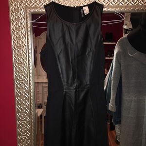 H&M Bodycon Dress half leather